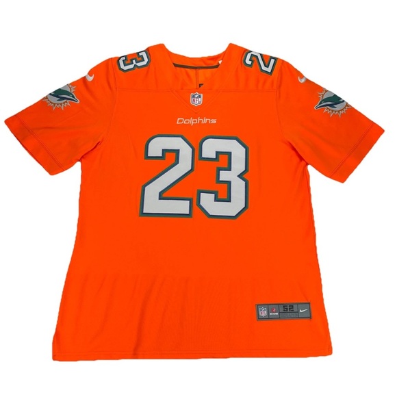 Jay Ajayi #23 Miami Dolphins Nike Vapor Untouchable Color Rush Limited Jersey 52 - Picture 1 of 13